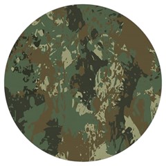 Camouflage-splatters-background Round Trivet by Salman4z