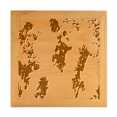 Camouflage-splatters-background Wood Photo Frame Cube