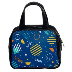 Flat-design-geometric-shapes-background Classic Handbag (two Sides)