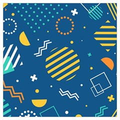 Flat-design-geometric-shapes-background Lightweight Scarf  by Salman4z