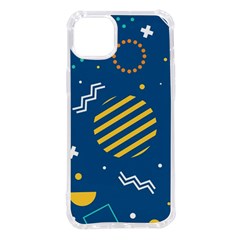 Flat-design-geometric-shapes-background Iphone 14 Plus Tpu Uv Print Case by Salman4z