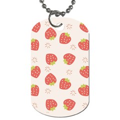 Strawberries-pattern-design Dog Tag (two Sides) by Salman4z