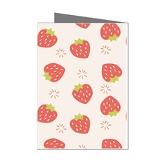 Strawberries-pattern-design Mini Greeting Cards (pkg Of 8)