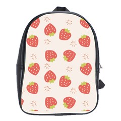 Strawberries-pattern-design School Bag (large) by Salman4z