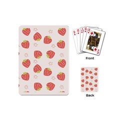 Strawberries-pattern-design Playing Cards Single Design (mini)