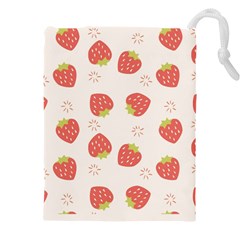 Strawberries-pattern-design Drawstring Pouch (5xl) by Salman4z