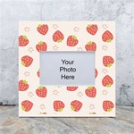 Strawberries-pattern-design White Box Photo Frame 4  x 6  Front