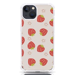 Strawberries-pattern-design Iphone 13 Tpu Uv Print Case by Salman4z