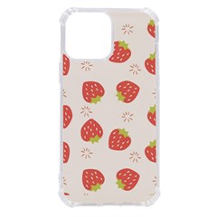 Strawberries-pattern-design Iphone 13 Pro Max Tpu Uv Print Case