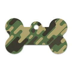 Camouflage-pattern-background Dog Tag Bone (one Side) by Salman4z