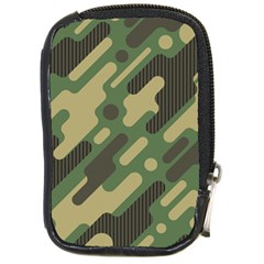 Camouflage-pattern-background Compact Camera Leather Case by Salman4z