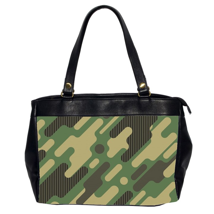 Camouflage-pattern-background Oversize Office Handbag (2 Sides)