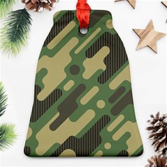 Camouflage-pattern-background Bell Ornament (two Sides)