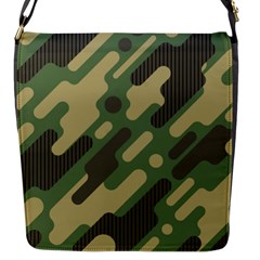 Camouflage-pattern-background Flap Closure Messenger Bag (s) by Salman4z