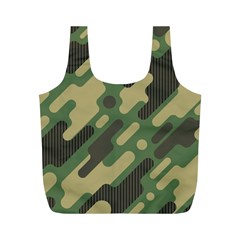 Camouflage-pattern-background Full Print Recycle Bag (m) by Salman4z