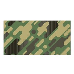 Camouflage-pattern-background Satin Shawl 45  X 80  by Salman4z