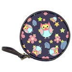 Owl-stars-pattern-background Classic 20-CD Wallets Front