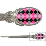 Seamless-argyle-pattern Letter Opener Front