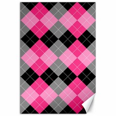 Seamless-argyle-pattern Canvas 20  X 30  by Salman4z