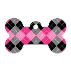 Seamless-argyle-pattern Dog Tag Bone (one Side) by Salman4z