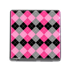 Seamless-argyle-pattern Memory Card Reader (square 5 Slot) by Salman4z