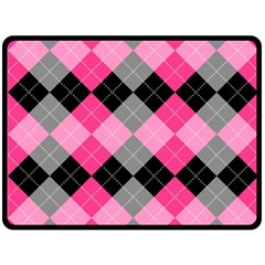 Seamless-argyle-pattern Fleece Blanket (large) by Salman4z