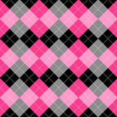 Seamless-argyle-pattern Play Mat (square)