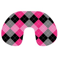 Seamless-argyle-pattern Travel Neck Pillow by Salman4z