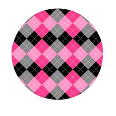 Seamless-argyle-pattern Mini Round Pill Box (pack Of 3)