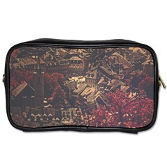 Vintage Cityscape City Retro Old Toiletries Bag (one Side) by Salman4z