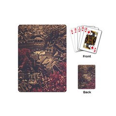 Vintage Cityscape City Retro Old Playing Cards Single Design (mini)