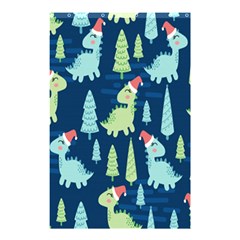 Cute Dinosaurs Animal Seamless Pattern Doodle Dino Winter Theme Shower Curtain 48  x 72  (Small) 