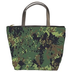 Military Background Grunge Bucket Bag by pakminggu