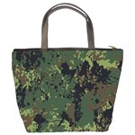 Military Background Grunge Bucket Bag Back