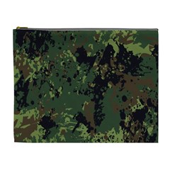 Military Background Grunge Cosmetic Bag (xl) by pakminggu