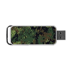 Military Background Grunge Portable Usb Flash (one Side)