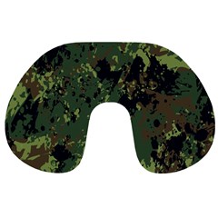 Military Background Grunge Travel Neck Pillow by pakminggu