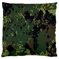 Military Background Grunge Standard Premium Plush Fleece Cushion Case (one Side) by pakminggu