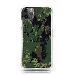 Military Background Grunge Iphone 11 Pro Max 6 5 Inch Tpu Uv Print Case by pakminggu