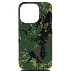 Military Background Grunge Iphone 14 Pro Black Uv Print Case