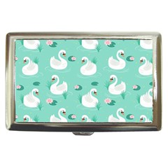 Elegant Swan Seamless Pattern Cigarette Money Case by pakminggu