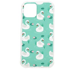 Elegant Swan Seamless Pattern Iphone 12 Pro Max Tpu Uv Print Case by pakminggu