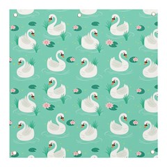 Elegant Swan Seamless Pattern Banner And Sign 3  X 3  by pakminggu