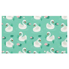 Elegant Swan Seamless Pattern Banner And Sign 7  X 4  by pakminggu