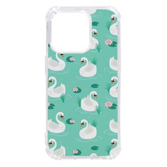 Elegant Swan Seamless Pattern Iphone 14 Pro Tpu Uv Print Case by pakminggu