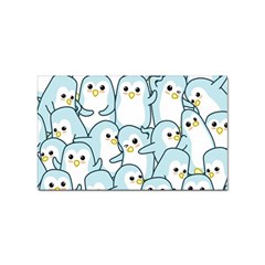 Penguins Pattern Sticker (rectangular) by pakminggu