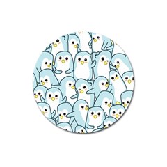 Penguins Pattern Magnet 3  (round) by pakminggu