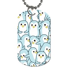 Penguins Pattern Dog Tag (one Side) by pakminggu