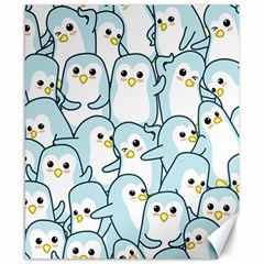 Penguins Pattern Canvas 8  X 10 