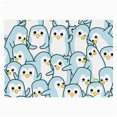 Penguins Pattern Large Glasses Cloth (2 Sides) by pakminggu